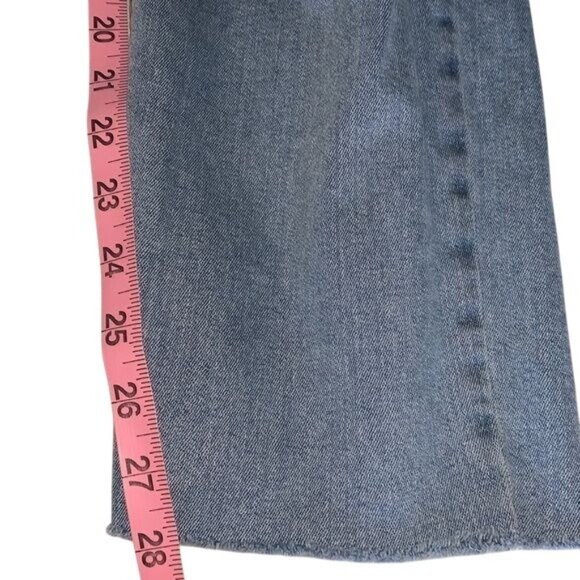 No Boundaries Distressed Light Wash Straight-Leg Denim Jeans Womens Size 17 - Picture 10 of 10